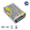 LEDTM® LUMIVOLT 73045 Τροφοδοτικό/Μετασχηματιστής PELV 200W 8.3A DC 24V IP20 - AC 220-240V σε DC 24V / Ρυθμιζόμενo από DC 22.5V έως DC 25.5V - Μ16 x Π10 x Υ5cm - 3 Χρόνια Εγγύηση