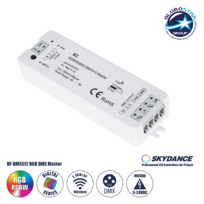LEDTM® 73157 XC SKYDANCE DC RF 2.4Ghz DMX512 Master Digital DC 5-24V - IP20  Μ10.5 x Π3.5 x Υ2cm - 5 Χρόνια Εγγύηση