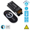 LEDTM® DIMMERIO 73312 Σετ Dimmer με RF Ασύρματο Χειριστήριο με 1 x 25A 600W Κανάλι DC 12-24V 25A 600W Max IP20 - RF2.4Ghz SYNC - Μ12.8 x Π4.1 x Υ3.4cm - 2 Χρόνια Εγγύηση