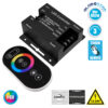 LEDTM® RGBCONTROLLER 73406 Σετ Dimmer / Controller με RF Ασύρματο Χειριστήριο με 3 x 6A 180W Κανάλια DC 12-24V 18A 432W Max IP20 - RF2.4Ghz - Μ8.3 x Π8.1 x Υ3.3cm - 2 Χρόνια Εγγύηση