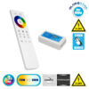 LEDTM® RGBCONTROLLER 73424 Σετ Dimmer / Controller με RF Ασύρματο Χειριστήριο με 3 x 6.7A 160W Κανάλια DC 12-24V 20.1A 480W Max IP20 - RF2.4Ghz SYNC - Μ8.5 x Π4.5 x Υ2.5cm - 2 Χρόνια Εγγύηση