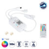 LEDTM® 73431 Ασύρματος Bluetooth LED RGB & Music Controller Sound Activated με Χειριστήριο IR & 2 Εξόδους RGB DC 5-12V Max 100W