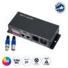 LEDTM® RGBCONTROLLER 73490 DC DMX Master Dimmer / Controller / Decoder Υψηλής Ταχύτητας με 3 x 8A 192W Κανάλια DC 12-24V 24A 576W Max IP20 - DMX512 & RDM - Μ16 x Π9 x Υ6cm - 2 Χρόνια Εγγύηση
