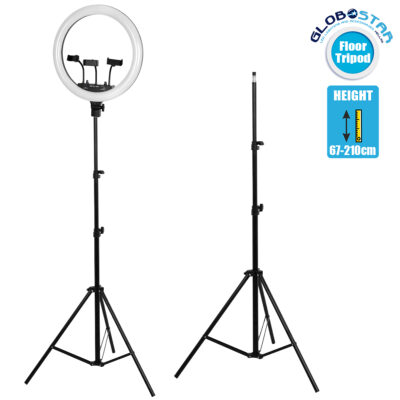 LEDTM® 75807 Professional Floor Tripod - Επαγγελματικό Επιδαπέδιο Τρίποδο για Ring Light LED