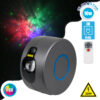 LEDTM® 78595 XL Διακοσμητικό Φωτιστικό Ειδικών Εφέ LASER NIGHT SKY AURORA GALAXY 3D LED 10W AC 230V - Πρίζα Schuko και Ασύρματο Χειριστήριο RF 2.4Ghz Πολύχρωμo RGB Dimmable