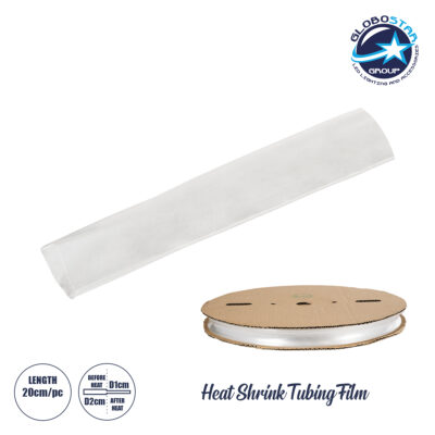 LEDTM® 79968-1 Θερμοσυστελλόμενο - Μακαρόνι Φ20mm/10mm - Τεμάχιο Μήκους 20cm Στεγανοποίησης για Όλες τις Neon Flex LED DC 24V & DC 230V Αδιάβροχο IP65 Μ20 x Π3.5 x Υ0.3cm - Διάφανο