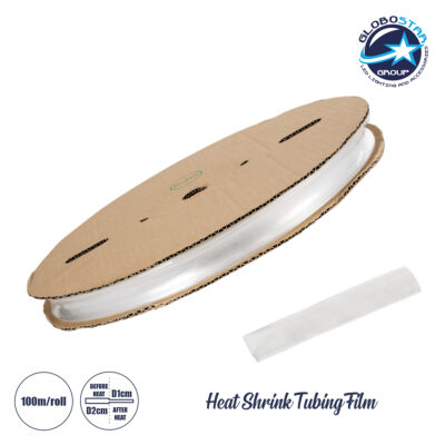 LEDTM® 79968 Θερμοσυστελλόμενο - Μακαρόνι Φ20mm/10mm - Ρολό Μήκους 100m Στεγανοποίησης για Όλες τις Neon Flex LED DC 24V & DC 230V Αδιάβροχο IP65 Φ43 x Υ4.5cm - Διάφανο