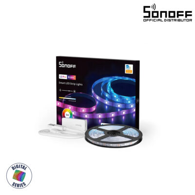 LEDTM® 80099 SONOFF L3-5M-PRO RGBIC Digital IC RGB Smart LED Strip Light WiFi 2.4GHz 90 SMD/M 5050 5m Roll & Power Adapter DC 5V Max 10W