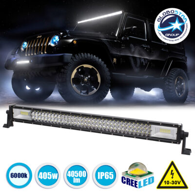 LEDTM® 85483 PRO Series Μπάρα Ίσια - Straight TRI-ROW 7D για Αυτοκίνητα & Φορτηγά LED CREE XBD 405W 40500lm 15° & 60° DC 10-30V Αδιάβροχη IP65 Ψυχρό Λευκό 6000K