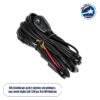 LEDTM® 85550 Καλωδίωση - Πλεξούδα για Μπάρες και Προβολάκια LED Work Lights DC 12-24V με Διακόπτη On-Off Αδιάβροχη IP65