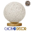 LEDTM® OCEANA 01417 Boho Επιτραπέζιο Φωτιστικό Πορτατίφ με Ντουί 1 x E27 AC 220-240V IP20 - Λευκό & Μπεζ - M20 x Π20 x Υ22cm