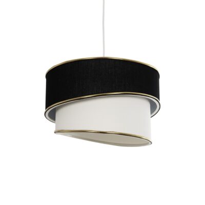 Alternative view of LEDTM® CYCLOP 204-0103 Μοντέρνο Κρεμαστό Φωτιστικό Οροφής με Ντουί 1 x E27 AC 220-240V IP20 - Μαύρο & Λευκό - Μ31 x Π31 x Υ21cm