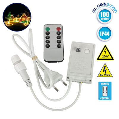 Ασύρματος Controller Αδιάβροχος IP44 AC/DC 230 Volt για έως 100 μέτρα Φωτοσωλήνα LED LEDTM 22515