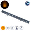 LEDTM® WASHERMARGO 90171 Μπάρα Φωτισμού Wall Washer LED 9W 945lm 30° DC 24V Αδιάβροχο IP65 Ultra Θερμό Λευκό 2200K Dimmable - Bridgelux SMD Chip - Γκρι Ανθρακί - Μ50 x Π4 x Υ5cm - 3 Χρόνια Εγγύηση