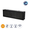 LEDTM® DISPLAY 90319 Κυλιόμενη Ψηφιακή Επιγραφή 64x16cm P10 Διπλής Όψης LED AC 220-240V Αδιάβροχο IP65 Πορτοκαλί - WiFi Control μέσω FK APP - Αισθητήρας Θερμοκρασίας & Υγρασίας - Μ70.5 x Π11 x Υ22.5cm - 2 Χρόνια Εγγύηση