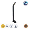 LEDTM® GREENERY 90544 Φωτιστικό Κολωνάκι Κήπου LED 15W 1500lm 120° AC 220-240V Αδιάβροχο IP65 - Θερμό Λευκό 2700K - Bridgelux COB Chip - Γκρι Ανθρακί Ματ - Μ8 x Π15 x Υ70cm - 3 Χρόνια Εγγύηση