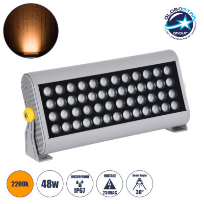 LEDTM® WASHERPANDA 90584 Μπάρα Φωτισμού Wall Washer LED 36W 4140lm 15° DC 24V Αδιάβροχο IP67 Φυσικό Λευκό 4500K Dimmable - Bridgelux SMD Chip - Γκρι Ανθρακί - Μ100 x Π4 x Υ3.5cm - 3 Χρόνια Εγγύηση