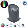 LEDTM® FLOOD-MILO 90739 Κινούμενος Προβολέας - Σποτ Φωτισμού Wall Washer για Φωτισμό Κτιρίων LED 24W 2040lm 10° DC 24V Αδιάβροχο IP67 Φ22 x Υ30cm RGBW DMX512 - Γκρι Ανθρακί - 3 Χρόνια Εγγύηση