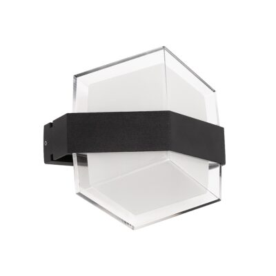 Alternative view of LEDTM® EMPIRE 60781 Μοντέρνο Φωτιστικό Τοίχου - Απλίκα LED 12W 1200lm 120° AC 220-240V Αδιάβροχο IP65 Θερμό Λευκό 2700K - Bridgelux SMD Chip & TÜV SÜD Driver - Μαύρο Ματ - Μ18.5 x Π10 x Υ17.5cm - 3 Χρόνια Εγγύηση