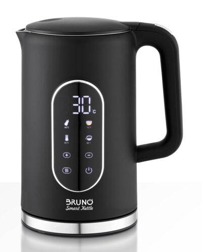 BRUNO βραστήρας νερού προηγμένων λειτουργιών BRN-0245, ψηφιακός, με διπλό τοίχωμα, 1.7L, 2200W, μαύρος