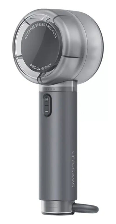 USAMS φορητός ανεμιστήρας LU01 με 5 ταχύτητες, 2000mAh, μαύρος