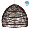 LEDTM® MALIBU 00970 Boho Κρεμαστό Φωτιστικό Οροφής με Ντουί 1 x E27 AC 220-240V IP20 - Καφέ - Μ40 x Π40 x Υ35cm
