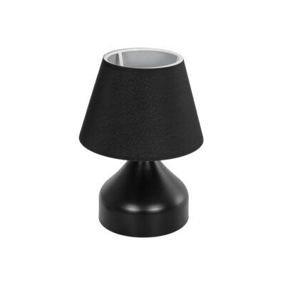 Alternative view of LEDTM® PYRAMID 204-0058 Μοντέρνο Επιτραπέζιο Φωτιστικό Πορτατίφ με Ντουί 1 x E27 AC 220-240V IP20 - Μαύρο - Μ22 x Π22 x Υ30cm