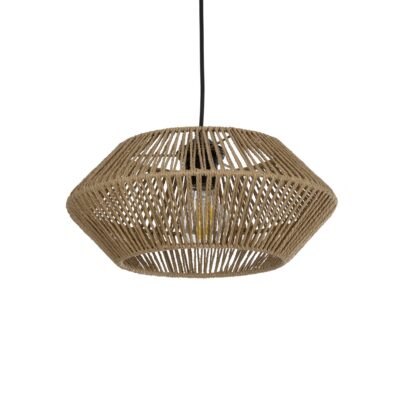 Alternative view of LEDTM® CASTRO 204-0164 Boho Κρεμαστό Φωτιστικό Οροφής με Ντουί 1 x E27 AC 220-240V IP20 - Μπεζ - Μ33 x Π33 x Υ17cm