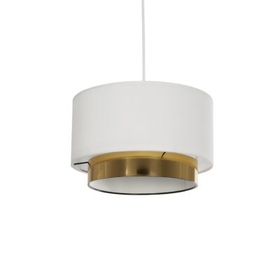 Alternative view of LEDTM® BASIL 204-0173 Μοντέρνο Κρεμαστό Φωτιστικό Οροφής με Ντουί 1 x E27 AC 220-240V IP20 - Μπεζ & Χρυσό - Μ30 x Π30 x Υ20cm