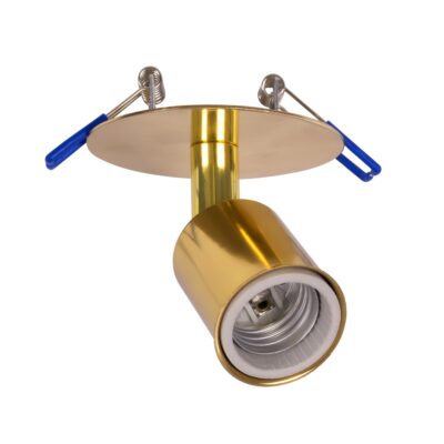 LEDTM® SARA 999-0060 Χωνευτό Φωτιστικό Οροφής με Ντουί 1 x E27 AC 220-240V IP20 - Χρυσό - Μ8.5 x Π8.5 x Υ11cm