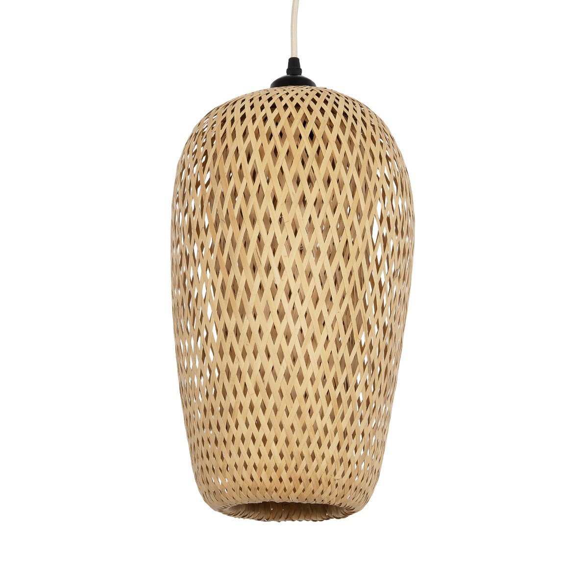 LEDTM® SAN TROPEZ 00764 Boho Κρεμαστό Φωτιστικό Οροφής με Ντουί 1 x E27 AC 220-240V IP20 - Μπεζ - Μ23 x Π23 x Υ42cm