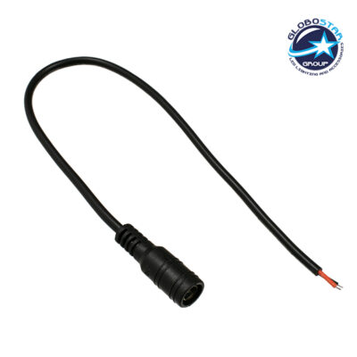 LEDTM® STRIPART 70735 DC Θηλυκός Σύνδεσμος 2.1mm με 30cm Καλώδιο Τροφοδοσίας 2Pin IP20 - Μ30 x Π2.1 x Υ2.1cm