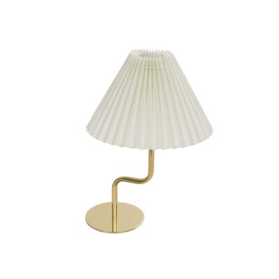Alternative view of LEDTM® LIVL 204-0169 Μοντέρνο Επιτραπέζιο Φωτιστικό Πορτατίφ με Ντουί 1 x E27 AC 220-240V IP20 - Χρυσό & Μπεζ - Μ22 x Π22 x Υ34cm