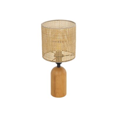 Alternative view of LEDTM® HARD 204-0065 Boho Επιτραπέζιο Φωτιστικό Πορτατίφ με Ντουί 1 x E14 AC 220-240V IP20 - Καφέ & Μπεζ - Μ15 x Π15 x Υ35cm