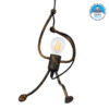 LEDTM® LITTLE MAN 01653 Μοντέρνο Κρεμαστό Φωτιστικό Οροφής με Ντουί 1 x E27 AC 220-240V IP20 - Χάλκινο - Μ20 x Π20 x Υ40cm