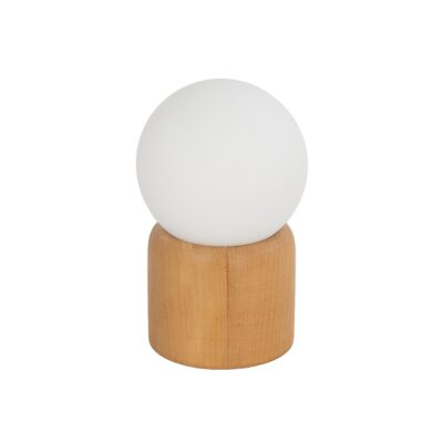 Alternative view of LEDTM® BOARD 204-0144 Μοντέρνο Επιτραπέζιο Φωτιστικό Πορτατίφ με Ντουί 1 x E14 AC 220-240V IP20 - Μπεζ & Λευκό - Μ15 x Π15 x Υ24cm