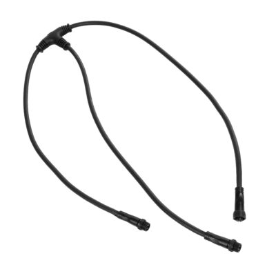 Alternative view of LEDTM® CONNECTOR 60957 5 Pin Καλώδιο/Επέκταση Τ 1 Μέτρου με Είσοδο 1 x Αρσενικό Βύσμα & Έξοδο 2 x Θηλυκά Βύσματα Αδιάβροχο IP68 - Μαύρο - Μ100 x Π52 x Υ2cm