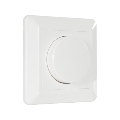 LEDTM® 999-0006 Ροοστάτης Dimmer Τοίχου LED AC100-240V 400W IP20 Μ8.4 x Π8.4 x Υ4.5cm