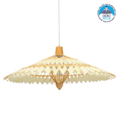 LEDTM® VENTALIA 00895 Boho Κρεμαστό Φωτιστικό Οροφής με Ντουί 1 x E27 AC 220-240V IP20 - Μπεζ - Μ80 x Π80 x Υ40cm
