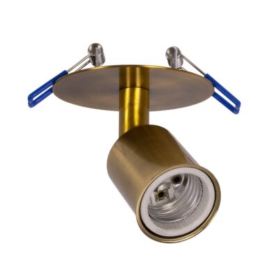 LEDTM® SARA 999-0061 Χωνευτό Φωτιστικό Οροφής με Ντουί 1 x E27 AC 220-240V IP20 - Χρυσό - Μ8.5 x Π8.5 x Υ11cm