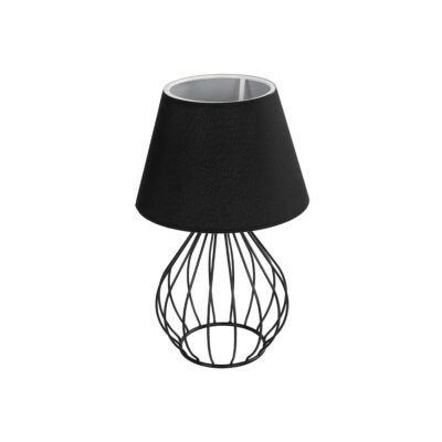 Alternative view of LEDTM® CLASS 204-0080 Μοντέρνο Επιτραπέζιο Φωτιστικό Πορτατίφ με Ντουί 1 x E27 AC 220-240V IP20 - Μαύρο & Μπεζ - Μ22 x Π22 x Υ36cm