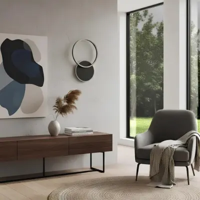 Alternative view of kelvo® VENOM KLV-101-0181-V2 Φωτιστικό Τοίχου / Απλίκα LED 45W 4500lm 360° AC 220-240V IP20 Ρυθμιζόμενο Λευκό CCT με Χειριστήριο από 2700K έως 6000K Dimmable - Lumileds SMD Chip - Μαύρο Ματ - Μ60 x Π40 x Υ7.5cm - 3 Χρόνια Εγγύηση