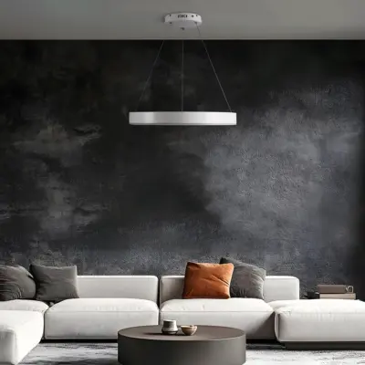 Alternative view of kelvo® VENOM KLV-101-0188 Κρεμαστό Φωτιστικό Οροφής LED 45W 4500lm 120° AC 220-240V IP20 Ρυθμιζόμενο Λευκό CCT με Χειριστήριο από 2700K έως 6000K Dimmable - Lumileds SMD Chip - Λευκό Ματ - Μ60 x Π60 x Υ6.5cm - 3 Χρόνια Εγγύηση