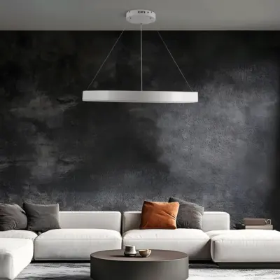 Alternative view of kelvo® VENOM KLV-101-0191 Κρεμαστό Φωτιστικό Οροφής LED 67W 6700lm 120° AC 220-240V IP20 Ρυθμιζόμενο Λευκό CCT με Χειριστήριο από 2700K έως 6000K Dimmable - Lumileds SMD Chip - Λευκό Ματ - Μ80 x Π80 x Υ6.5cm - 3 Χρόνια Εγγύηση