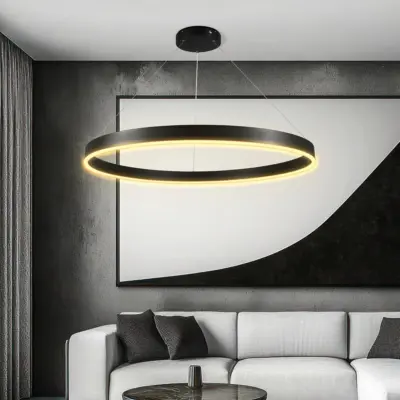 kelvo® VENOM KLV-101-0193 Κρεμαστό Φωτιστικό Οροφής LED 75W 7500lm 120° AC 220-240V IP20 Ρυθμιζόμενο Λευκό CCT με Χειριστήριο από 2700K έως 6000K Dimmable - Lumileds SMD Chip - Μαύρο Ματ - Μ100 x Π100 x Υ6.5cm - 3 Χρόνια Εγγύηση