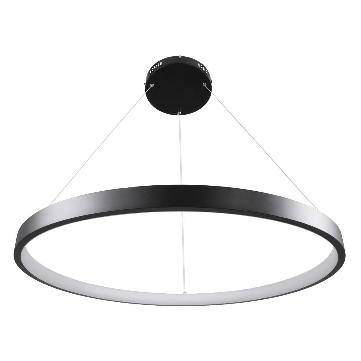 kelvo® NEMESIS KLV-101-0211 Κρεμαστό Φωτιστικό Οροφής LED 67W 6700lm 180° AC 220-240V IP20 Ρυθμιζόμενο Λευκό CCT με Χειριστήριο από 2700K έως 6000K Dimmable - Lumileds SMD Chip - Μαύρο Ματ - Μ80 x Π80 x Υ4cm - 3 Χρόνια Εγγύηση - Image 3