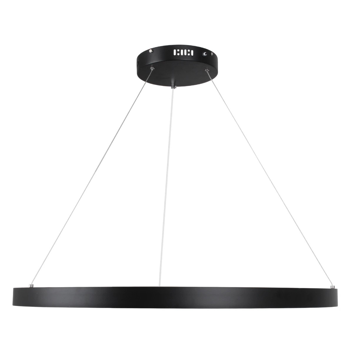kelvo® NEMESIS KLV-101-0211 Κρεμαστό Φωτιστικό Οροφής LED 67W 6700lm 180° AC 220-240V IP20 Ρυθμιζόμενο Λευκό CCT με Χειριστήριο από 2700K έως 6000K Dimmable - Lumileds SMD Chip - Μαύρο Ματ - Μ80 x Π80 x Υ4cm - 3 Χρόνια Εγγύηση - Image 4