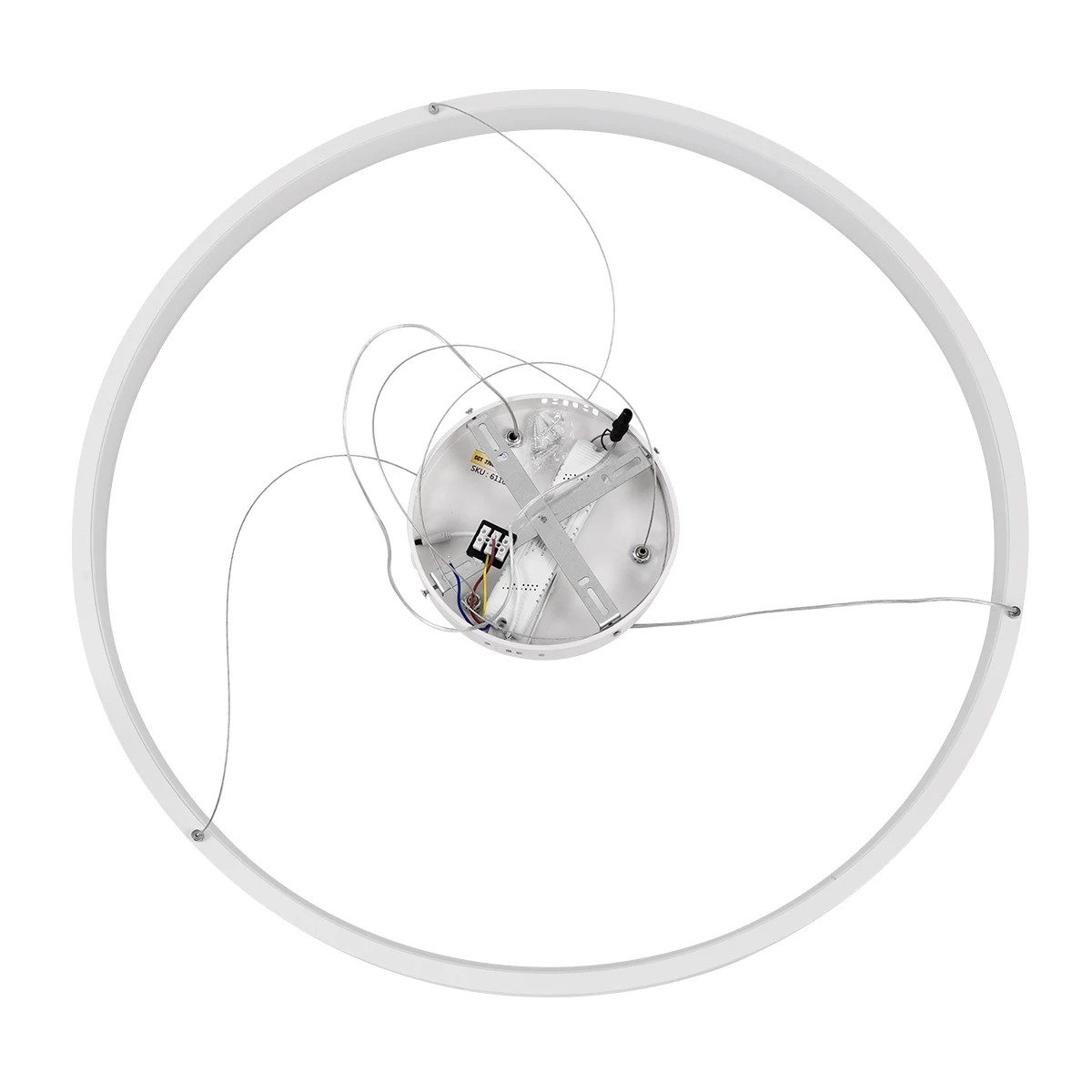 kelvo® NEMESIS KLV-101-0212 Κρεμαστό Φωτιστικό Οροφής LED 67W 6700lm 180° AC 220-240V IP20 Ρυθμιζόμενο Λευκό CCT με Χειριστήριο από 2700K έως 6000K Dimmable - Lumileds SMD Chip - Λευκό Ματ - Μ80 x Π80 x Υ4cm - 3 Χρόνια Εγγύηση - Image 8