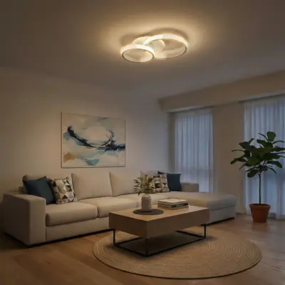 kelvo® DIAMOND KLV-101-0224 Φωτιστικό Οροφής LED 67W 6700lm 360° AC 220-240V IP20 Ρυθμιζόμενο Λευκό CCT με Χειριστήριο από 2700K έως 6000K Dimmable - Lumileds SMD Chip - Λευκό Ματ - Μ60 x Π40 x Υ14cm - 3 Χρόνια Εγγύηση