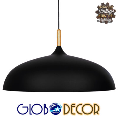 LEDTM® VALLETE 01259 Μοντέρνο Κρεμαστό Φωτιστικό Οροφής με Ντουί 1 x E27 AC 220-240V IP20 - Μαύρο & Μπεζ - Μ60 x Π60 x Υ35cm
